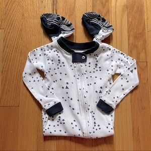 ⭐️ Burt’s Bees Baby Footed Pajamas 18M Blue Star